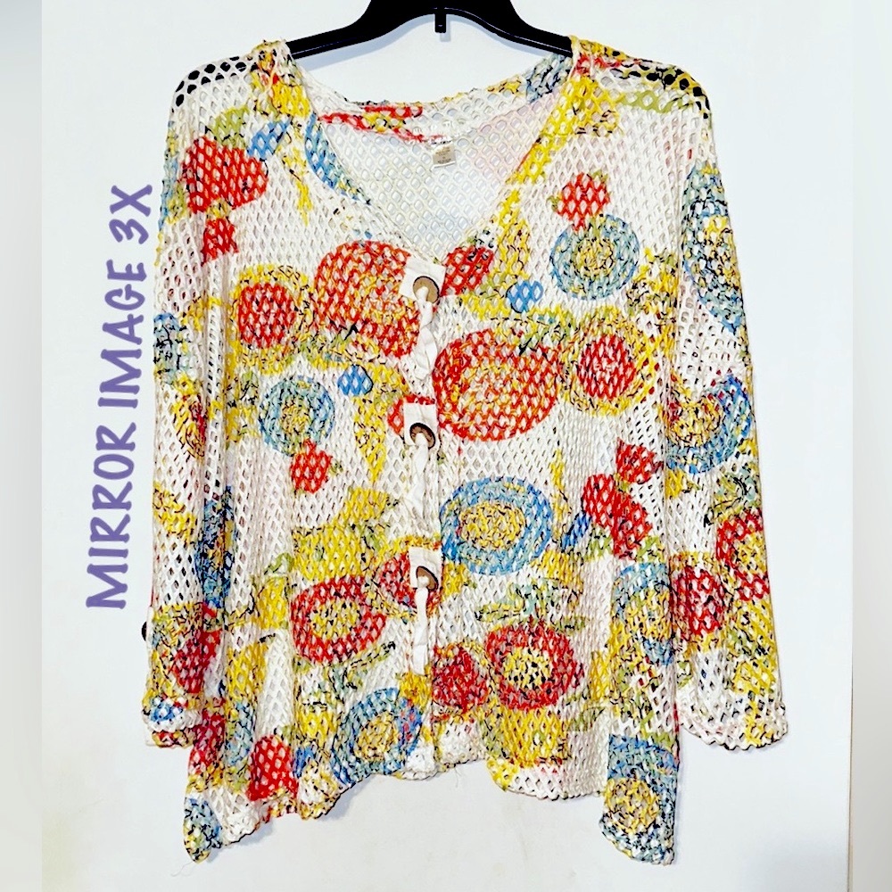 Mirror Image Peak a Boo Top/Coverup NWOT 3X